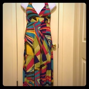 Diva Blue Halter Dress / Coverup